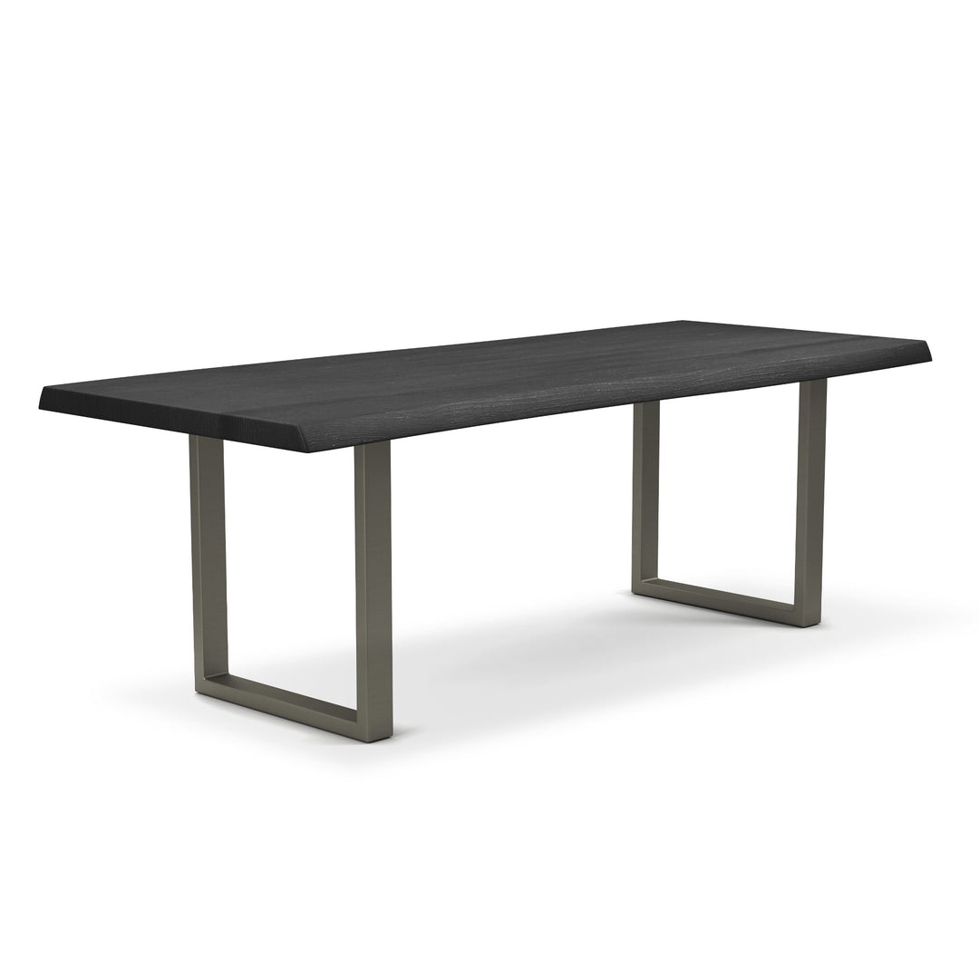 BROOKS LIVE EDGE DINING TABLE: EBONIZED