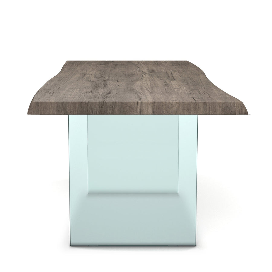 BROOKS LIVE EDGE DINING TABLE: SANDBLASTED GREY