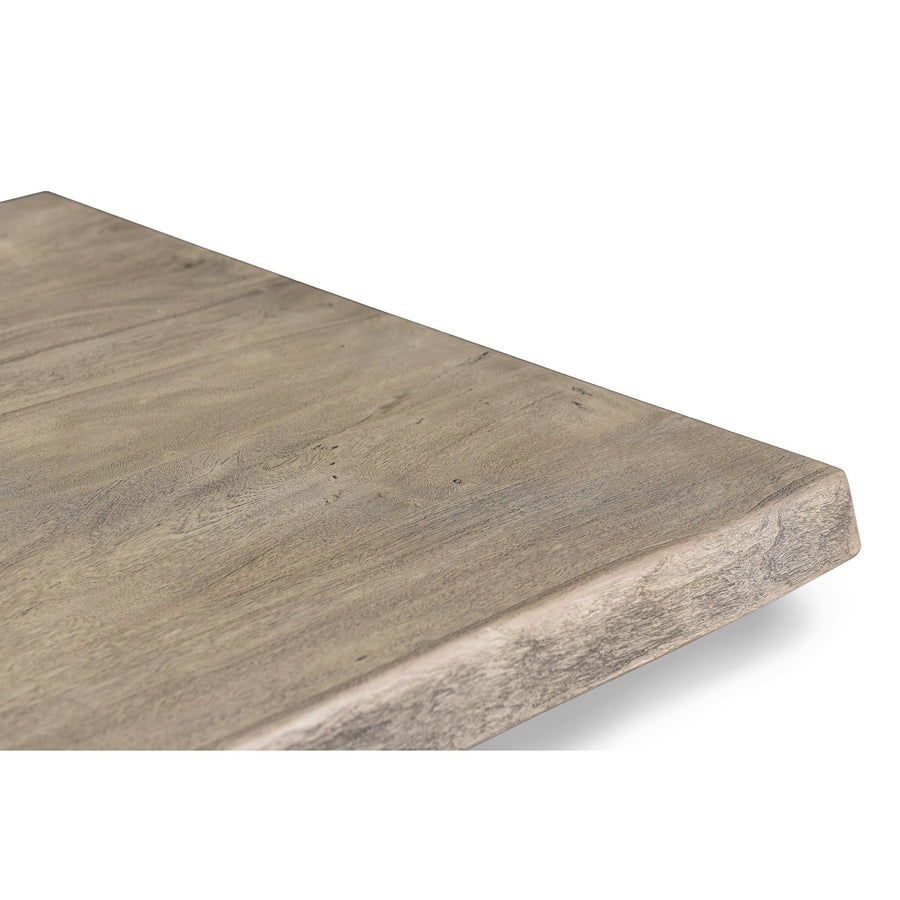 BROOKS LIVE EDGE DINING TABLE: SANDBLASTED GREY