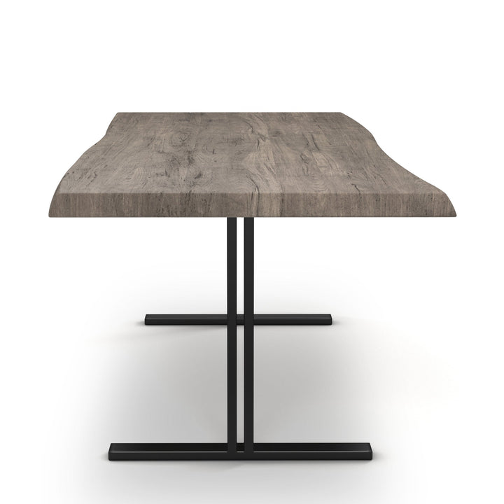 BROOKS LIVE EDGE DINING TABLE: SANDBLASTED GREY