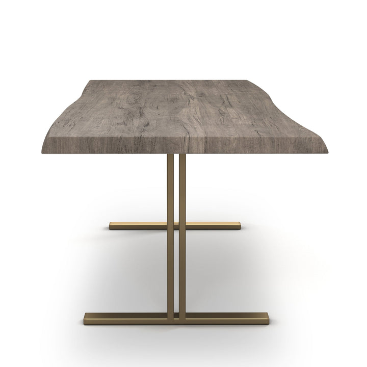 BROOKS LIVE EDGE DINING TABLE: SANDBLASTED GREY