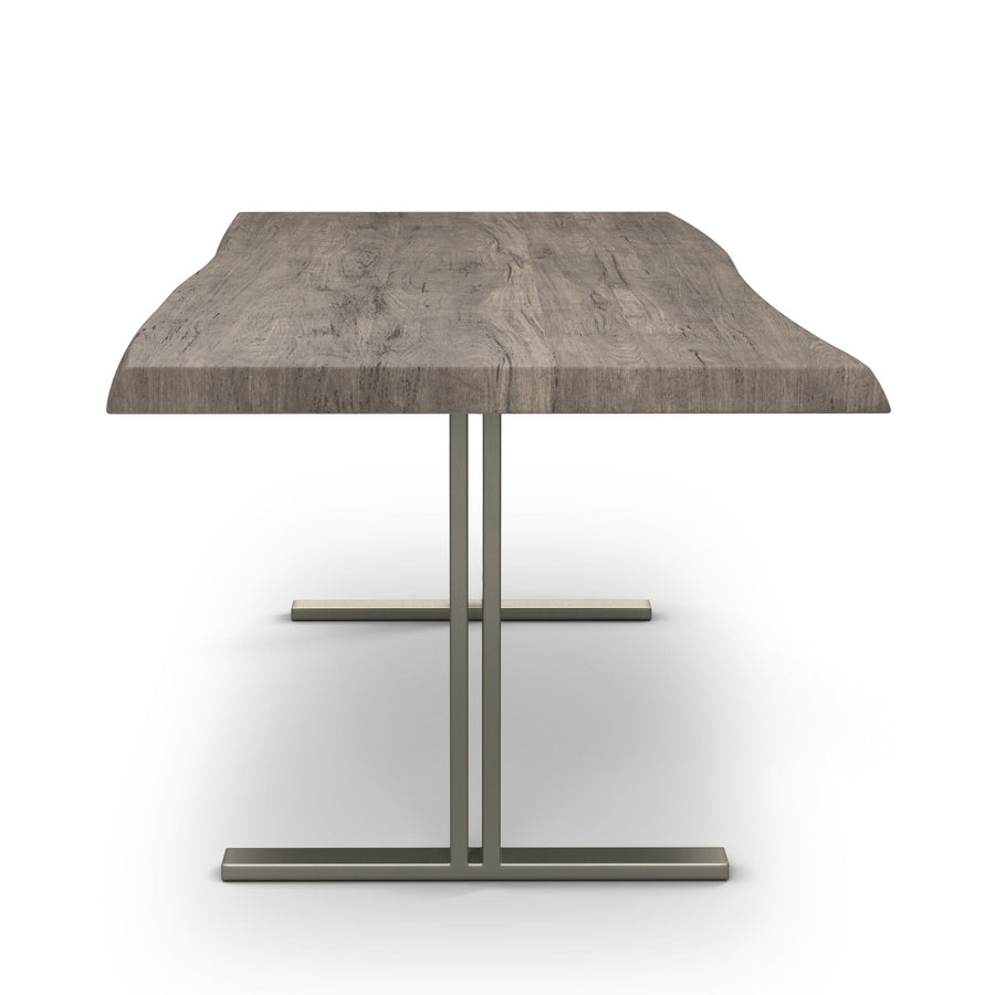 BROOKS LIVE EDGE DINING TABLE: SANDBLASTED GREY