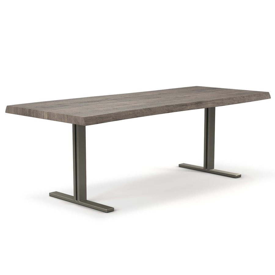 BROOKS LIVE EDGE DINING TABLE: SANDBLASTED GREY