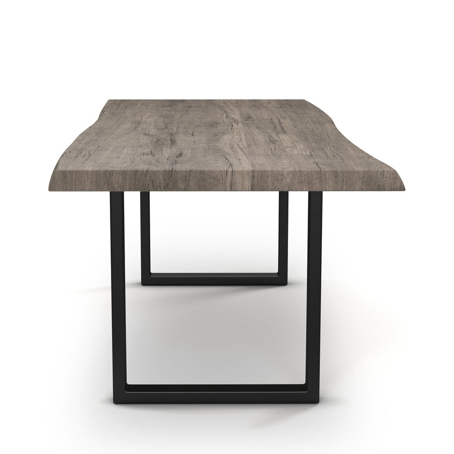 BROOKS LIVE EDGE DINING TABLE: SANDBLASTED GREY