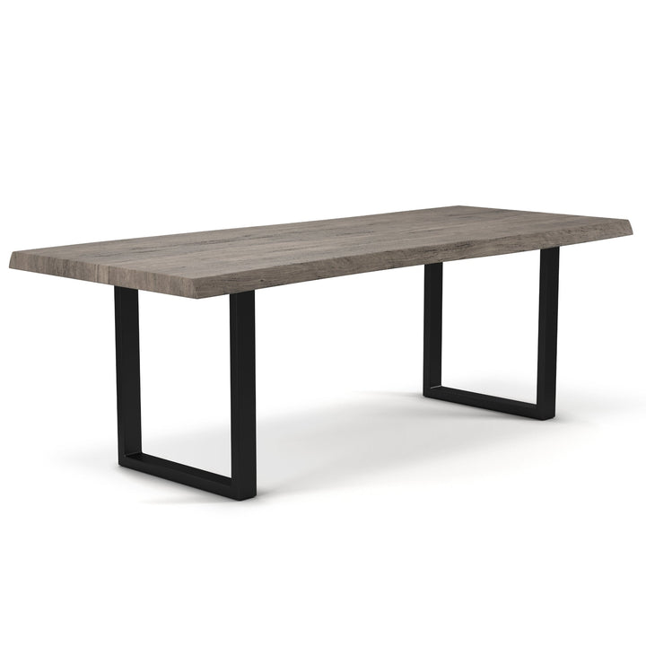 BROOKS LIVE EDGE DINING TABLE: SANDBLASTED GREY