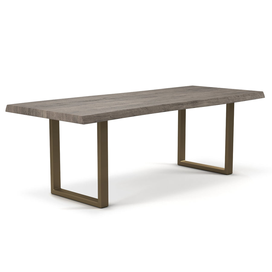 BROOKS LIVE EDGE DINING TABLE: SANDBLASTED GREY