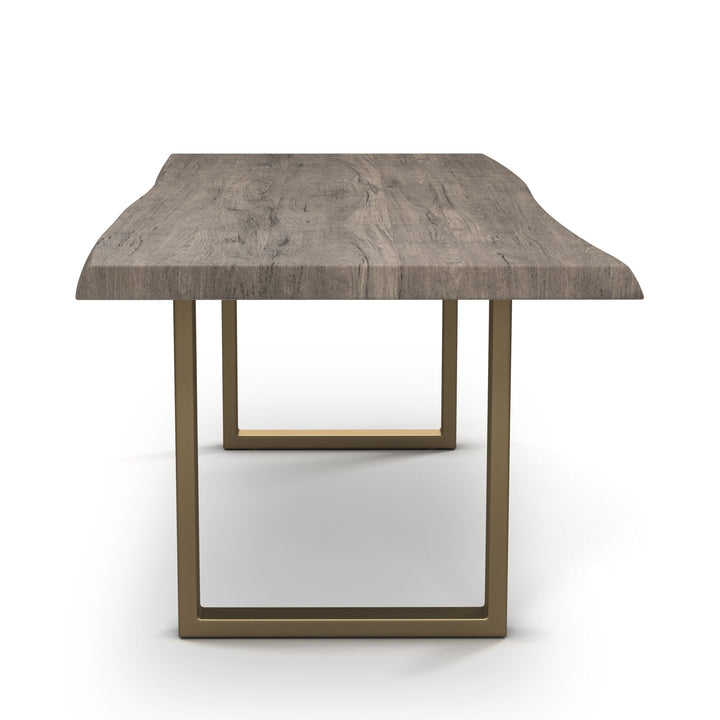 BROOKS LIVE EDGE DINING TABLE: SANDBLASTED GREY