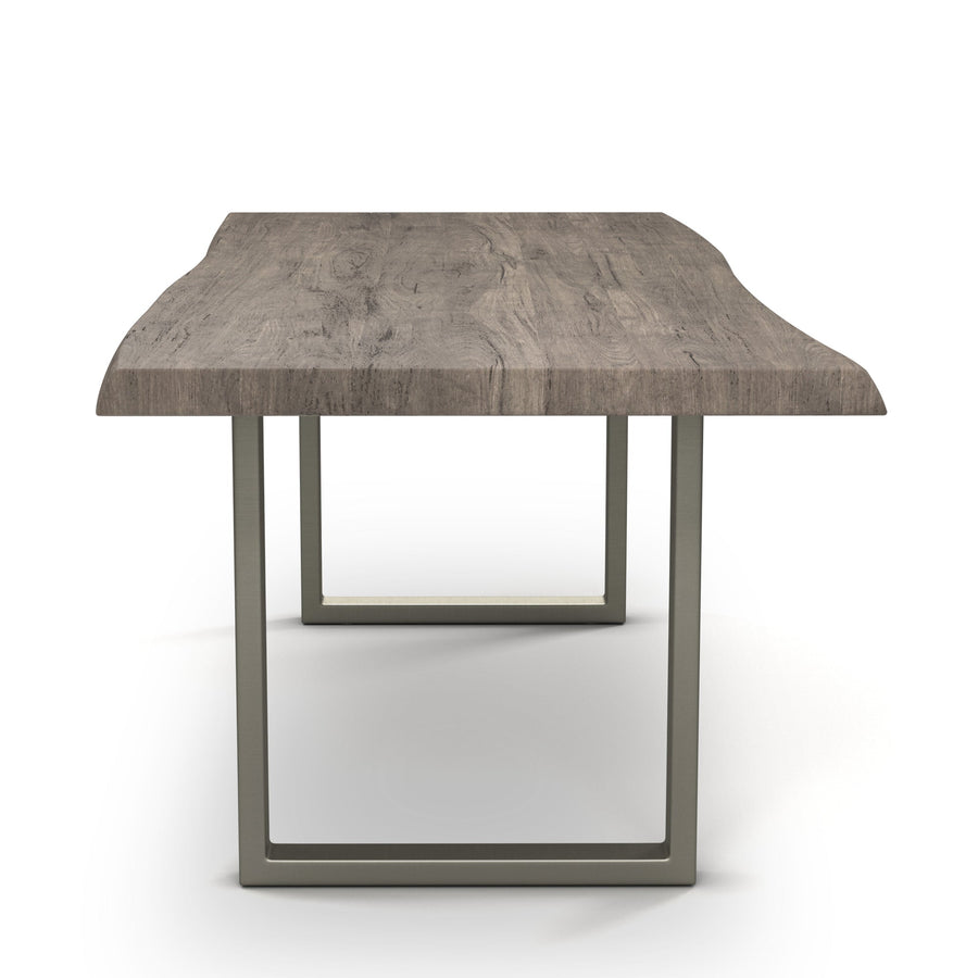 BROOKS LIVE EDGE DINING TABLE: SANDBLASTED GREY