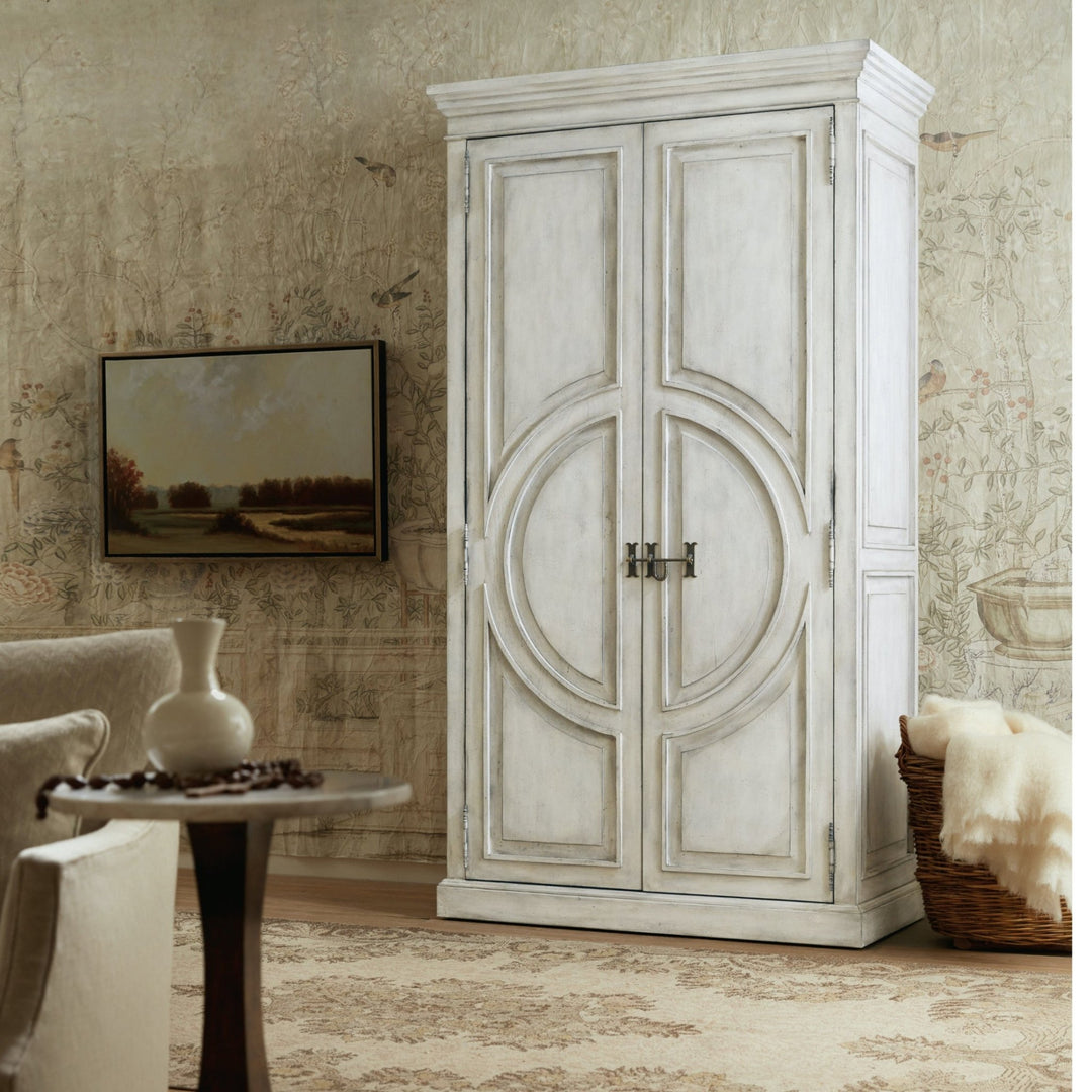 BRUSSELS ANTIQUE WHITEWASH WARDROBE