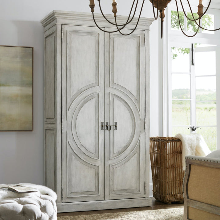 BRUSSELS ANTIQUE WHITEWASH WARDROBE