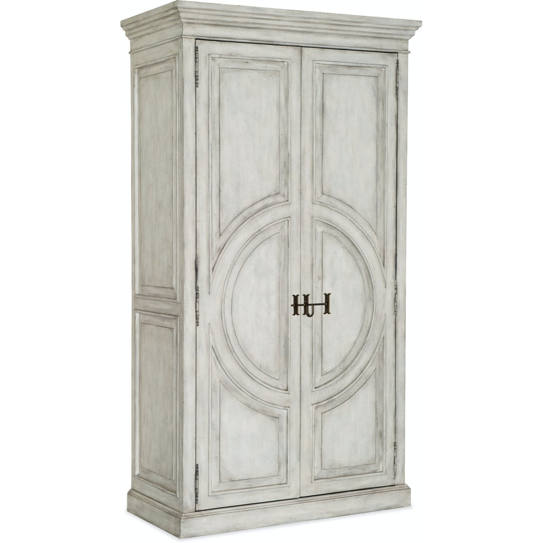 BRUSSELS ANTIQUE WHITEWASH WARDROBE