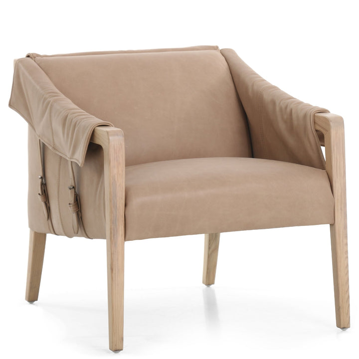 BUCKLE STRAPPED CHAIR: PALERMO NUDE