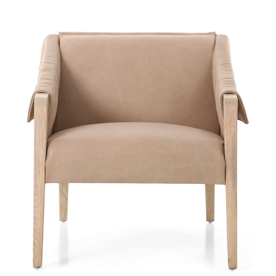 BUCKLE STRAPPED CHAIR: PALERMO NUDE