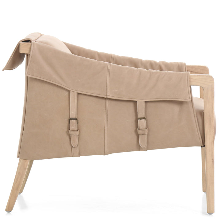 BUCKLE STRAPPED CHAIR: PALERMO NUDE