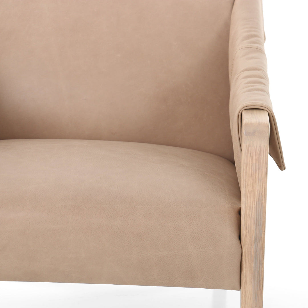 BUCKLE STRAPPED CHAIR: PALERMO NUDE