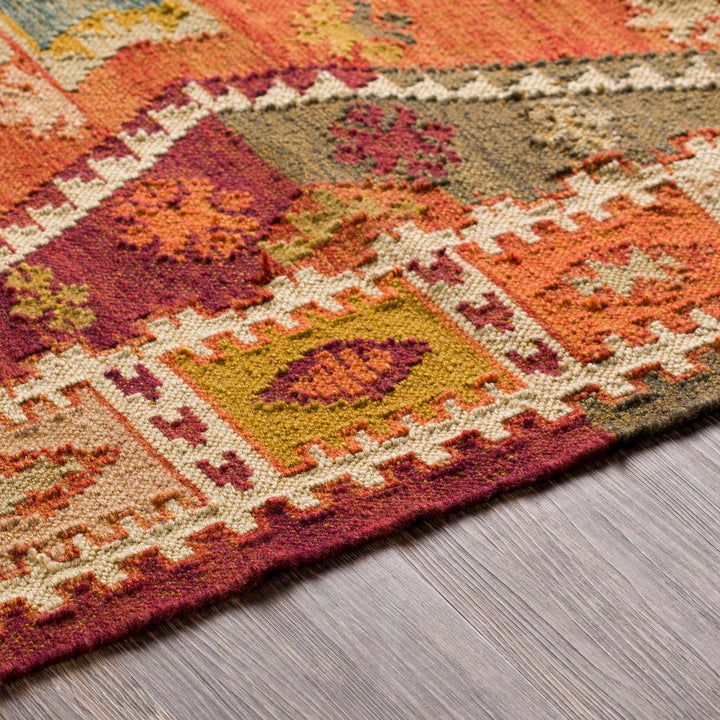 BURSA INDOOR - OUTDOOR RUG: BURNT ORANGE MULTI
