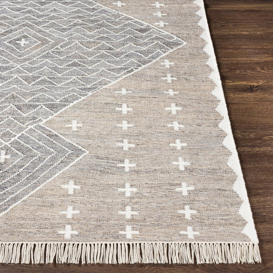 BURSA INDOOR - OUTDOOR RUG: TAUPE, CHARCOAL