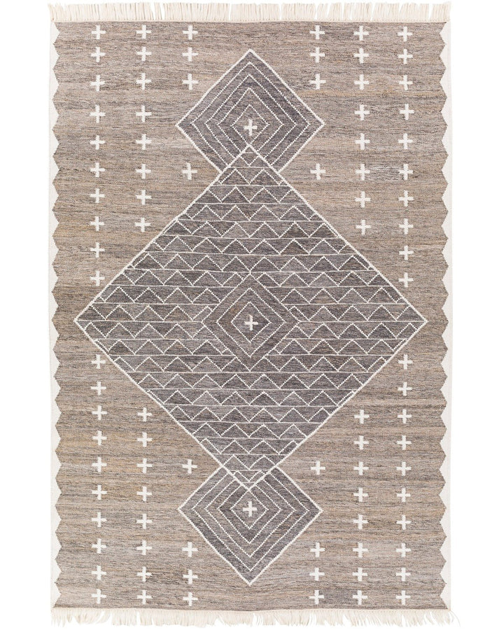 BURSA INDOOR - OUTDOOR RUG: TAUPE, CHARCOAL