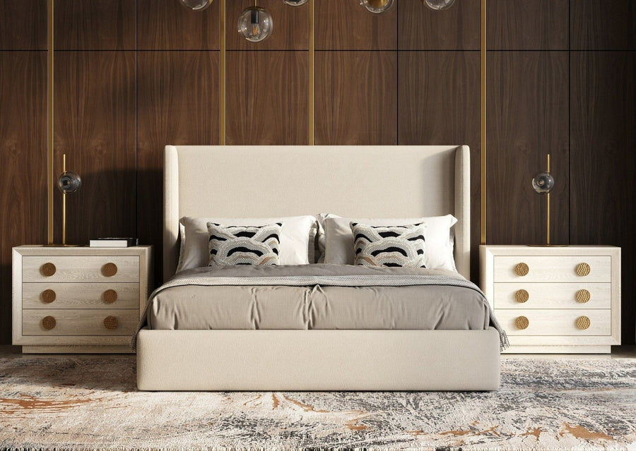 BYRNE BOUCLE UPHOLSTERED BED