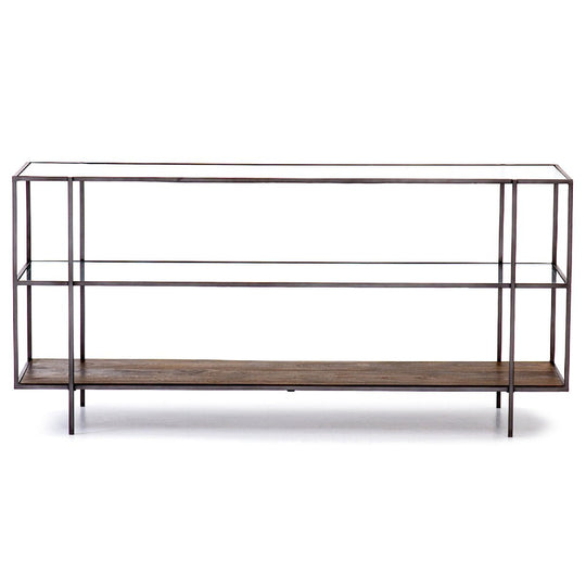 BYRON MEDIA CONSOLE DISPLAY SHELF