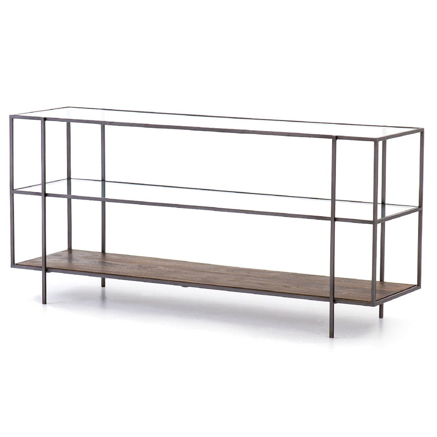 BYRON MEDIA CONSOLE DISPLAY SHELF