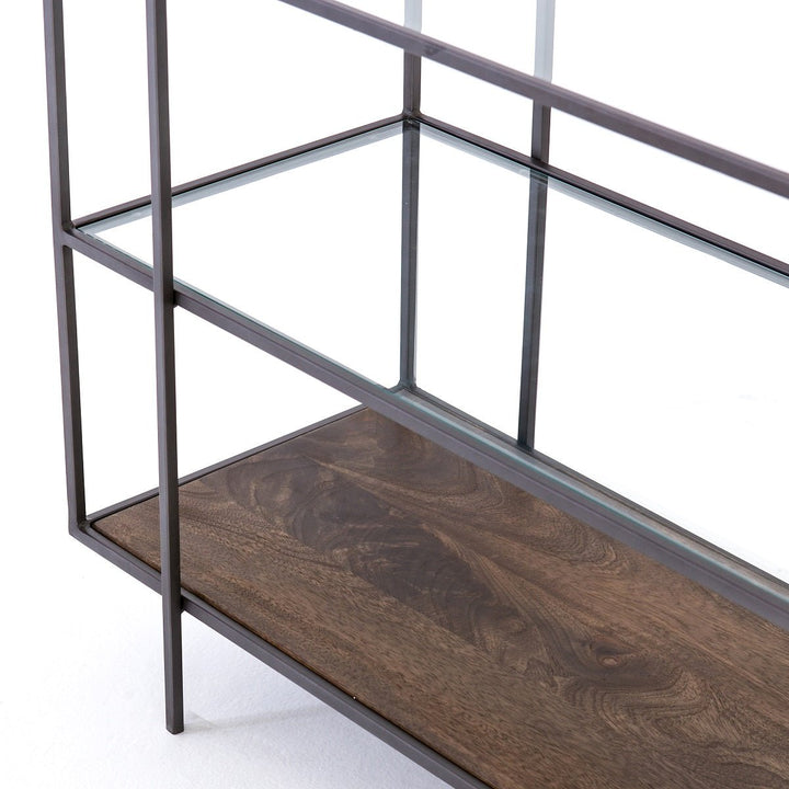 BYRON MEDIA CONSOLE DISPLAY SHELF