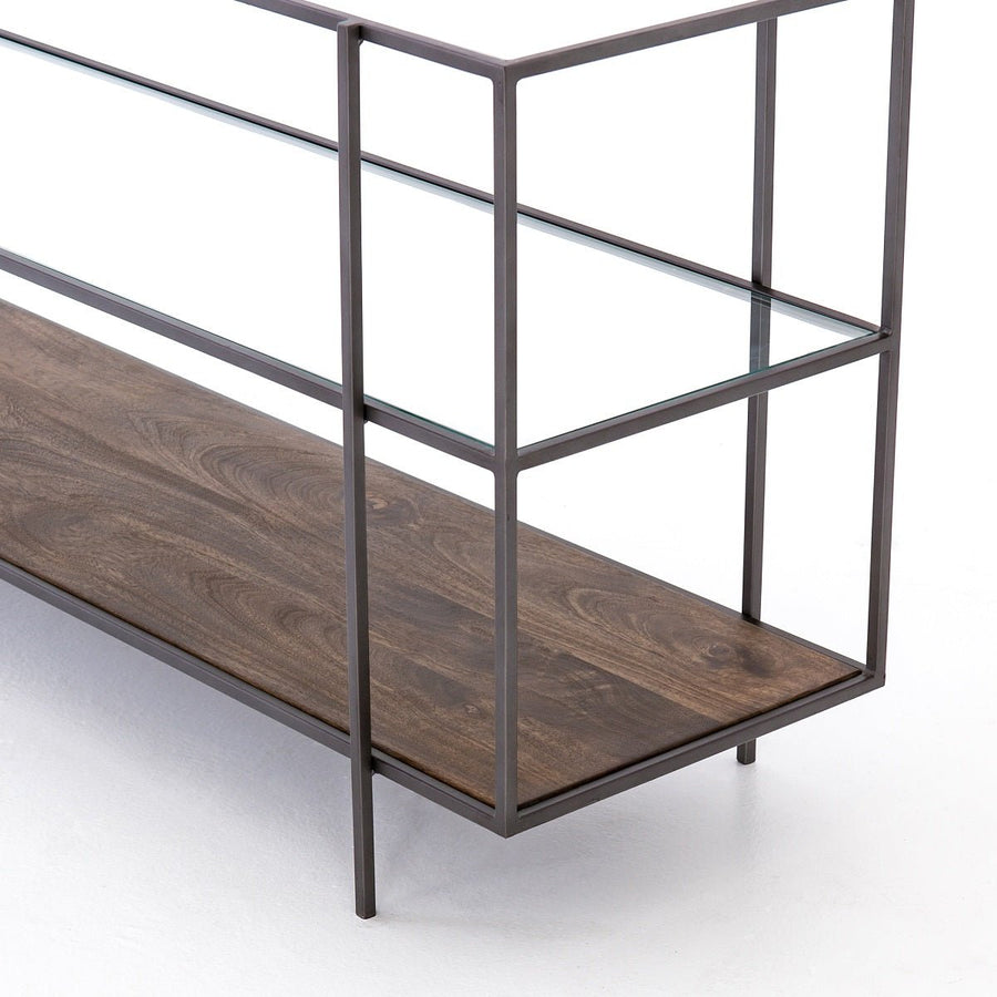 BYRON MEDIA CONSOLE DISPLAY SHELF