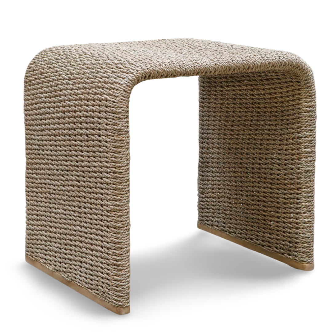 CALI NATURAL WOVEN SEAGRASS END TABLE