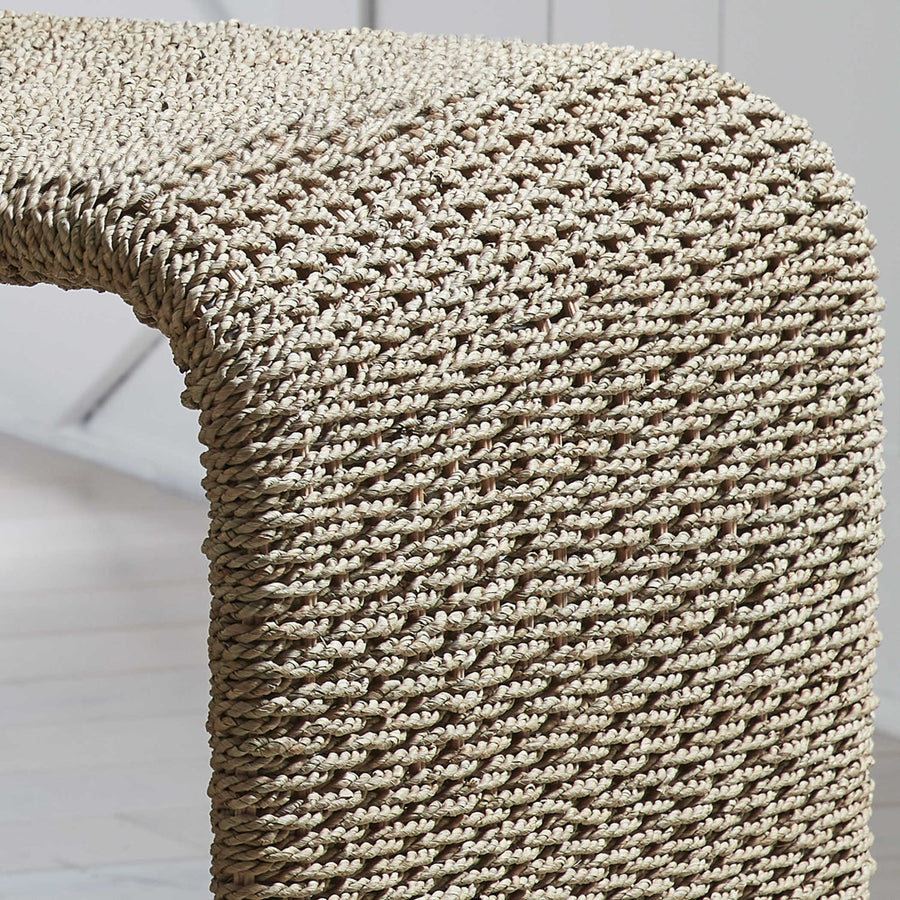 CALI NATURAL WOVEN SEAGRASS END TABLE