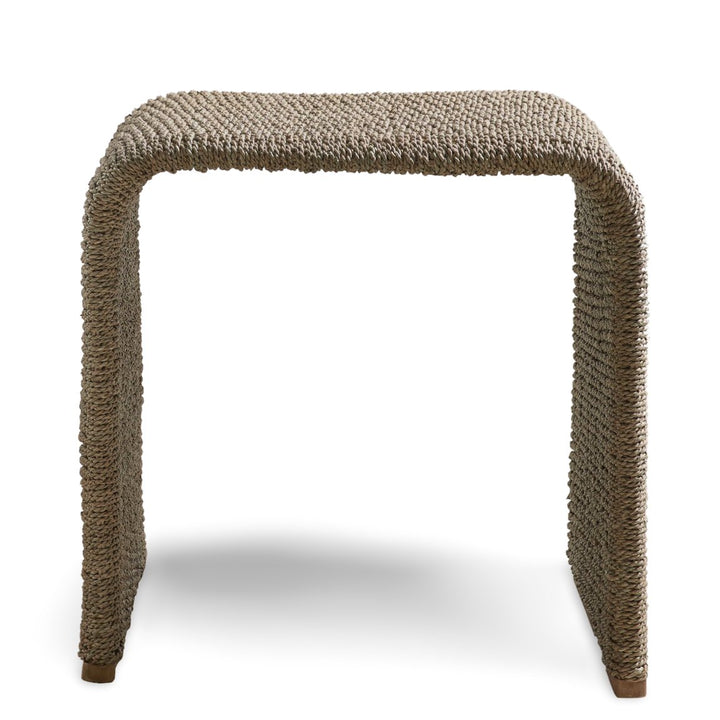 CALI NATURAL WOVEN SEAGRASS END TABLE