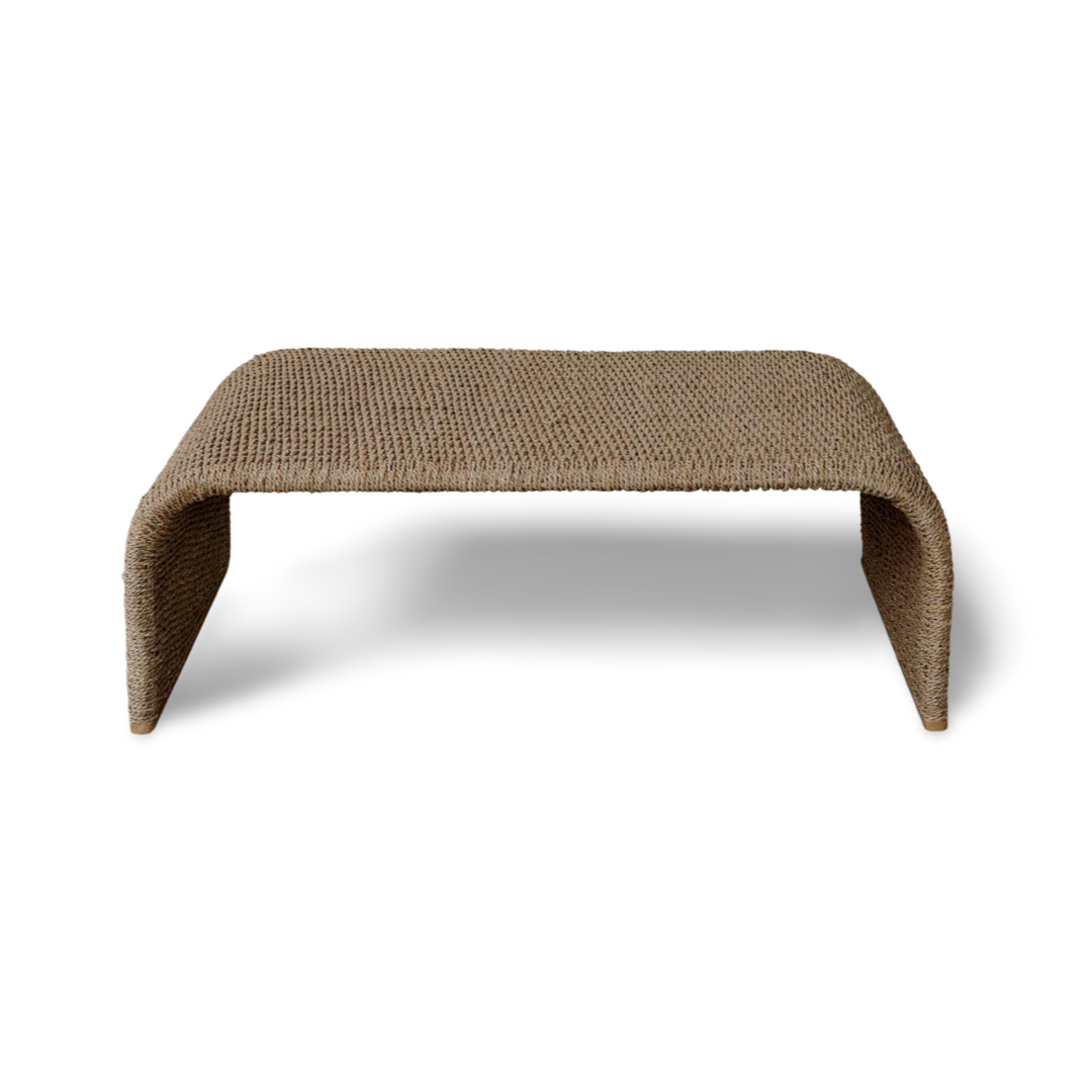 CALI NATURAL WOVEN SEAGRASS COFFEE TABLE