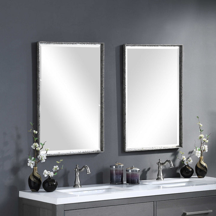 CALLAN VINTAGE SILVER VANITY MIRROR