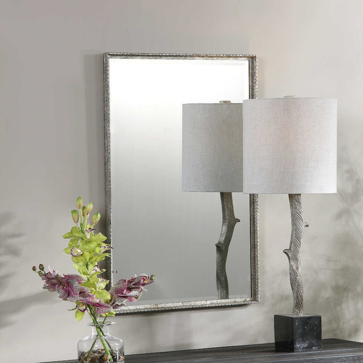 CALLAN VINTAGE SILVER VANITY MIRROR