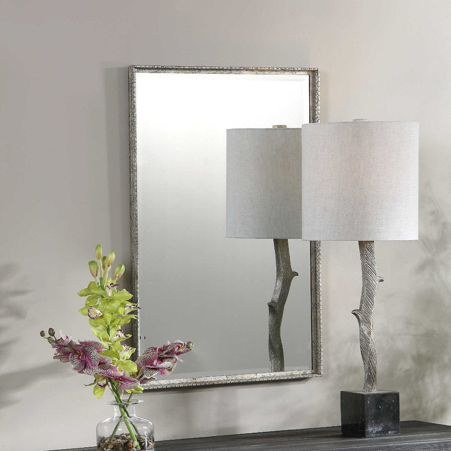 CALLAN VINTAGE SILVER VANITY MIRROR