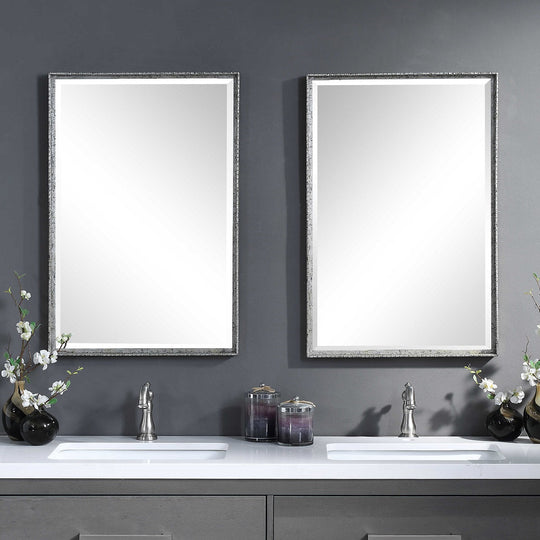CALLAN VINTAGE SILVER VANITY MIRROR