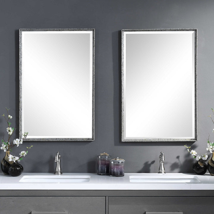 CALLAN VINTAGE SILVER VANITY MIRROR