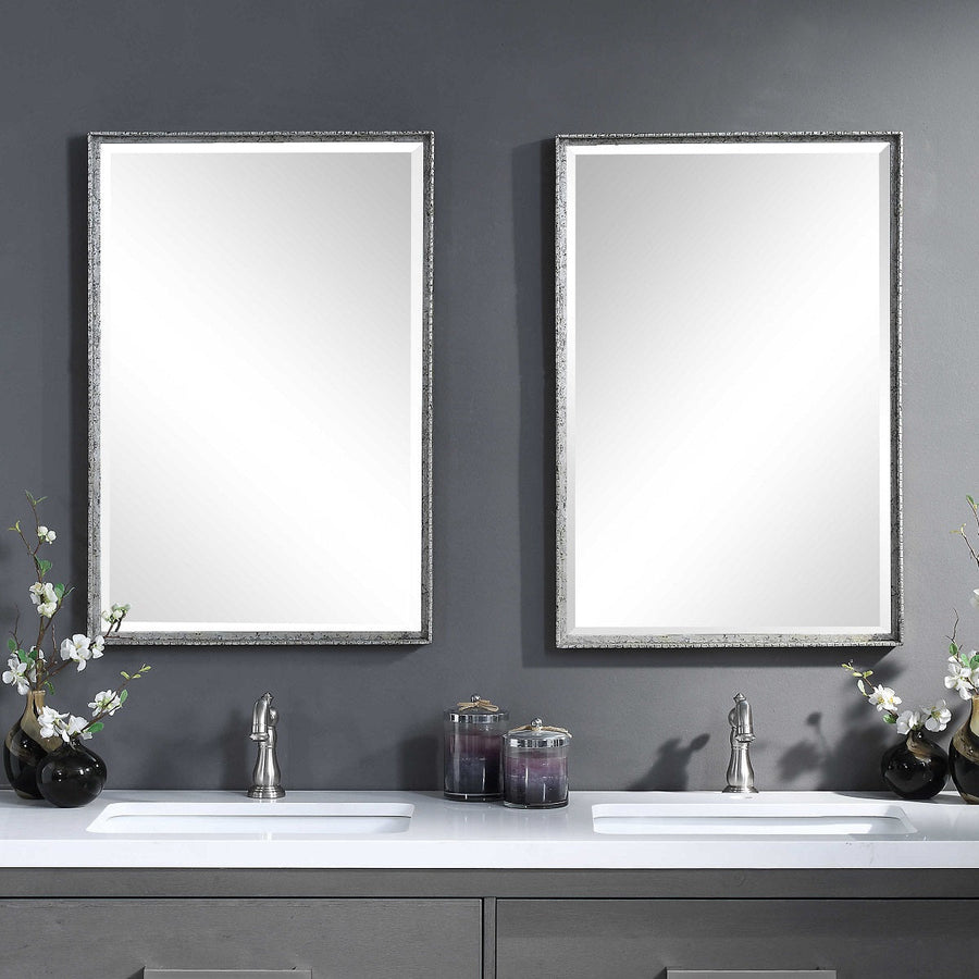 CALLAN VINTAGE SILVER VANITY MIRROR
