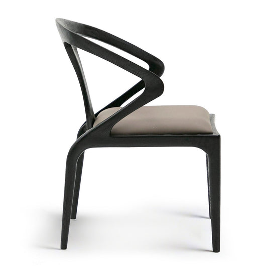 CAMPBELL BLACK ASH DINING CHAIR