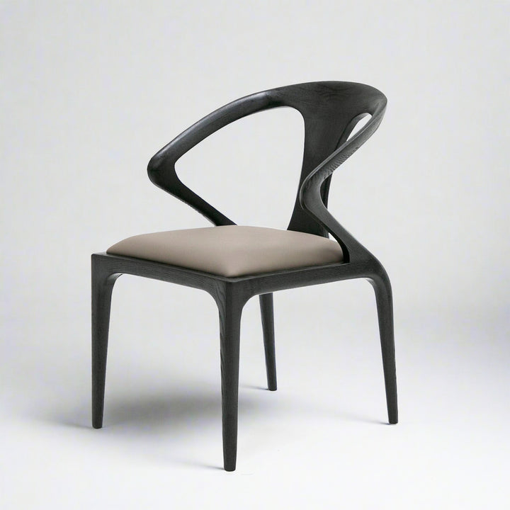 CAMPBELL BLACK ASH DINING CHAIR