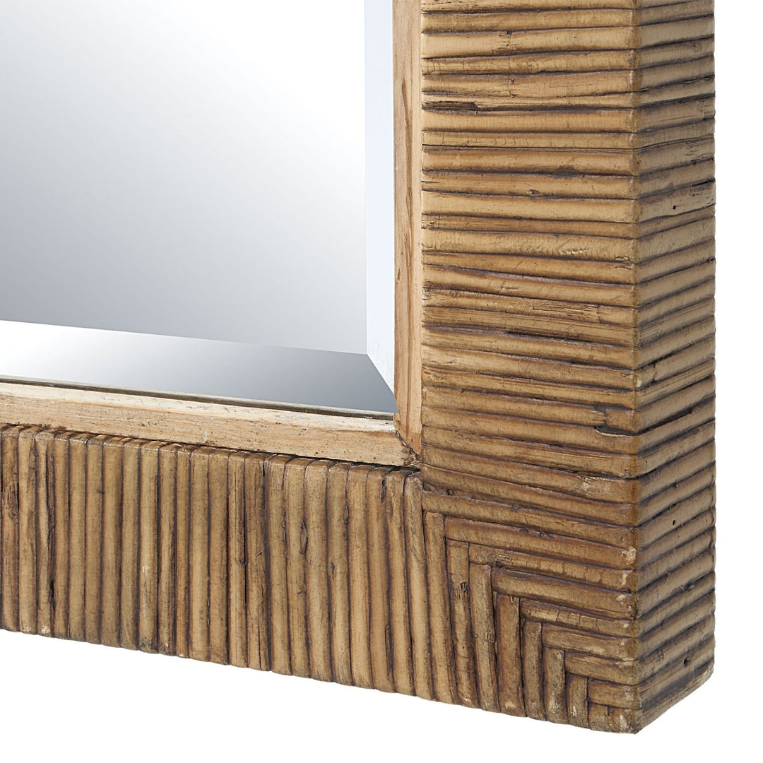 CAPE NATURAL RATTAN ARCHED MIRROR