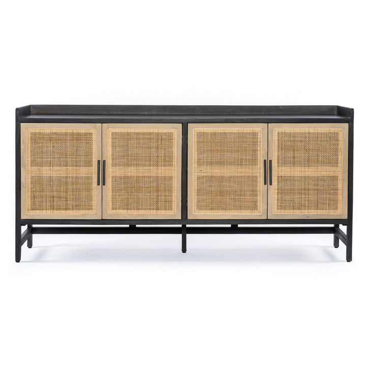 CAPRICE BLACK WASH MANGO + CANE SIDEBOARD