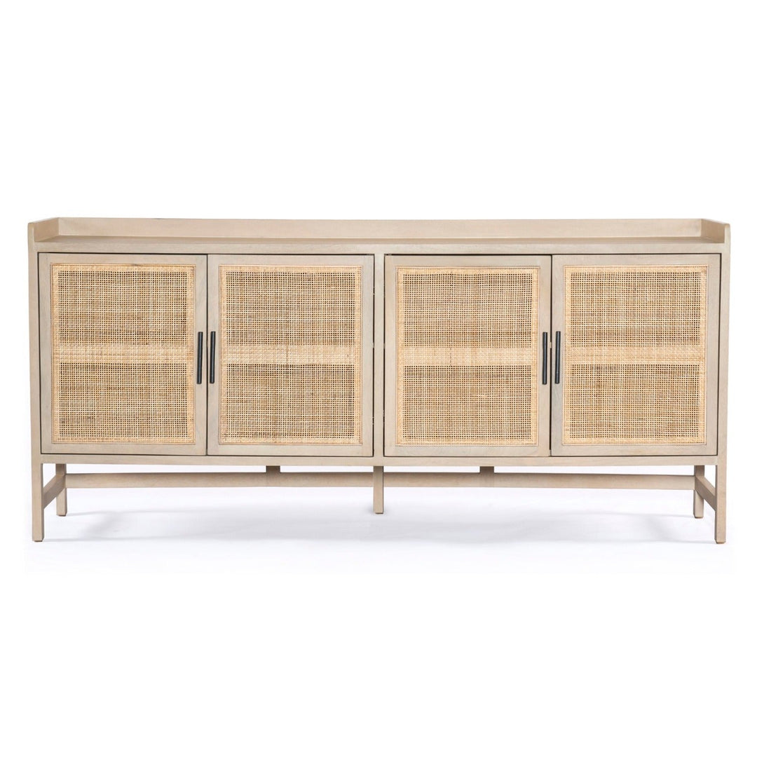 CAPRICE NATURAL MANGO WOOD + CANE SIDEBOARD