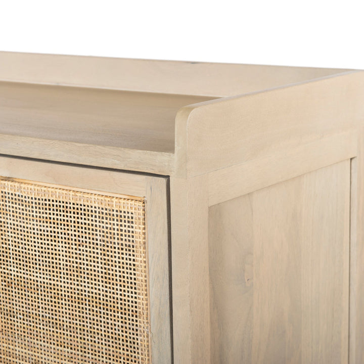 CAPRICE NATURAL MANGO WOOD + CANE SIDEBOARD