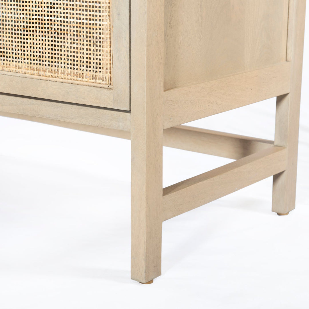 CAPRICE NATURAL MANGO WOOD + CANE SIDEBOARD