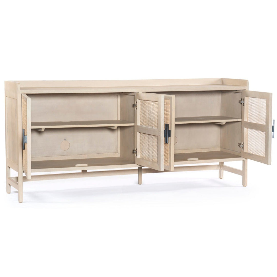 CAPRICE NATURAL MANGO WOOD + CANE SIDEBOARD