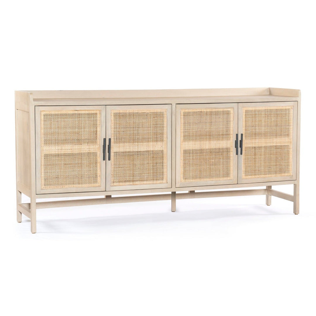 CAPRICE NATURAL MANGO WOOD + CANE SIDEBOARD