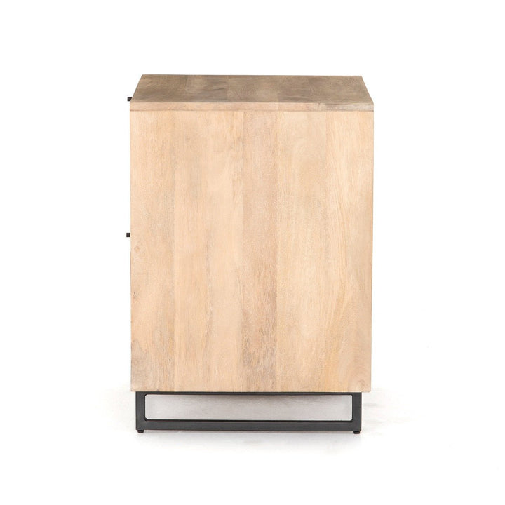 CARMEL NATURAL MANGO WOOD + CANE FILING CABINET