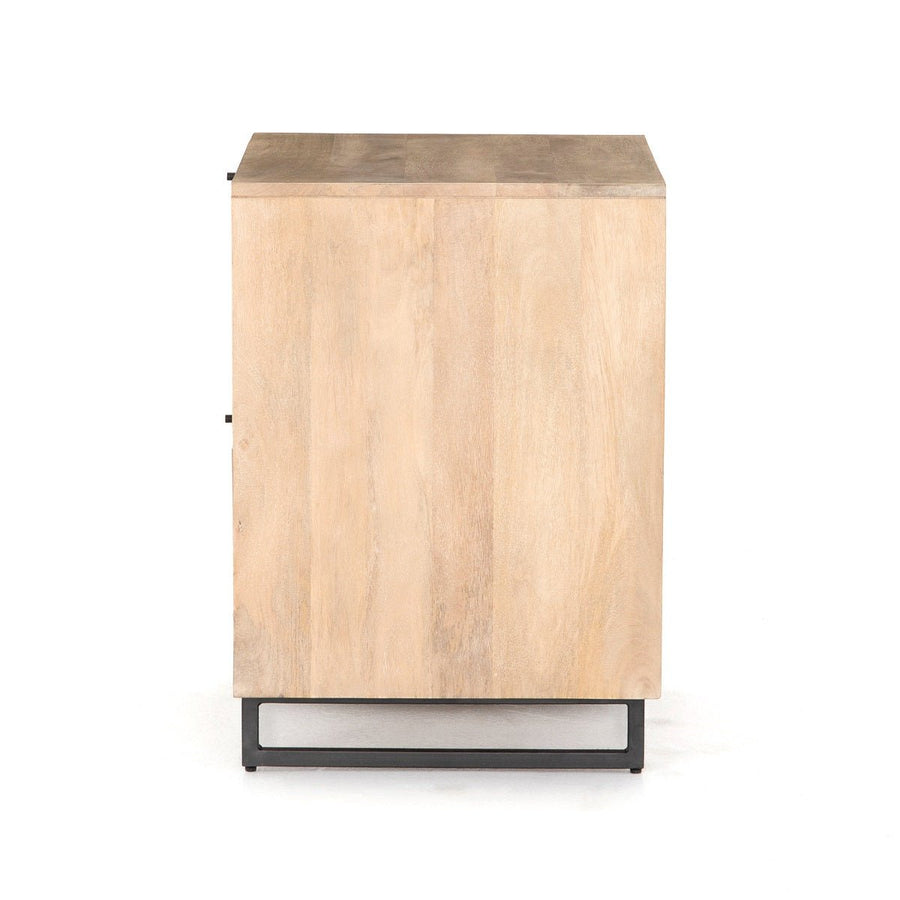 CARMEL NATURAL MANGO WOOD + CANE FILING CABINET