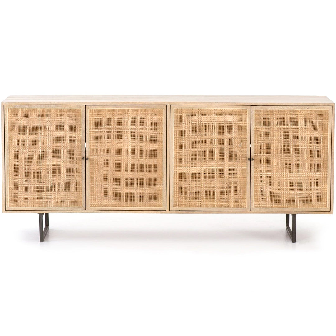 CARMEL NATURAL MANGO WOOD + CANE SIDEBOARD