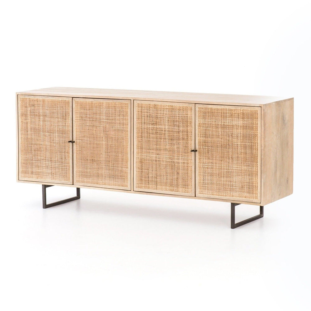 CARMEL NATURAL MANGO WOOD + CANE SIDEBOARD